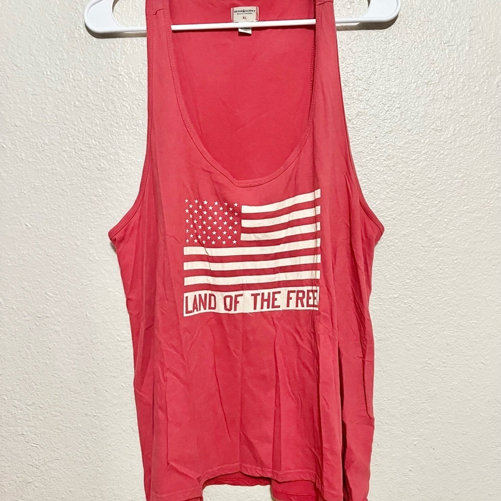 Womens Denim and Supply Ralph Lauren Tank Sizeβ XL Land of the Free